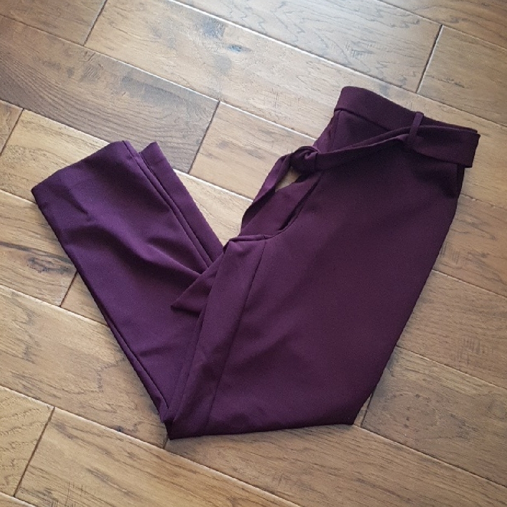 Jules & Leopold Pull On Dress Pants With Belt and Pockets Size L